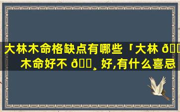 大林木命格缺点有哪些「大林 🐳 木命好不 🌸 好,有什么喜忌」